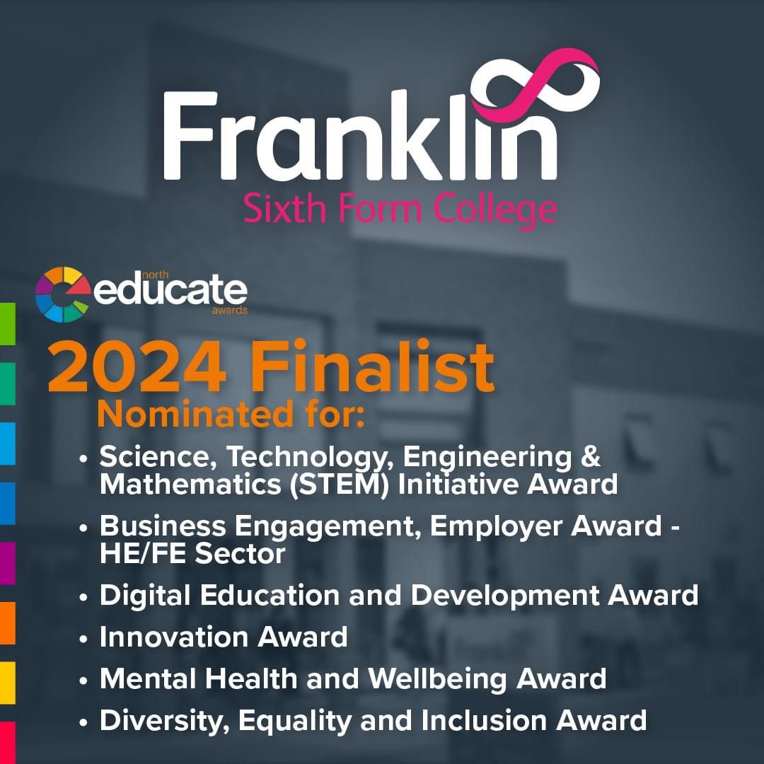 Franklin Shortlisted For Six Educate North Awards North East Lincolnshires Top Performing College 1322